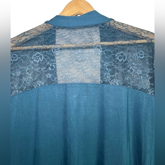 Torrid 1X Cardigan Sweater Long Open Lace Spring Lightweight Pockets Str… - Picture 7 of 14